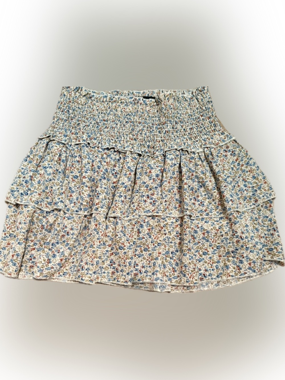 KatieJ NYC Brooke Tiered Floral Mini Skirt